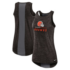 Cleveland Browns Women's High Neck Performance Tank Top Brown | Nike for Sale