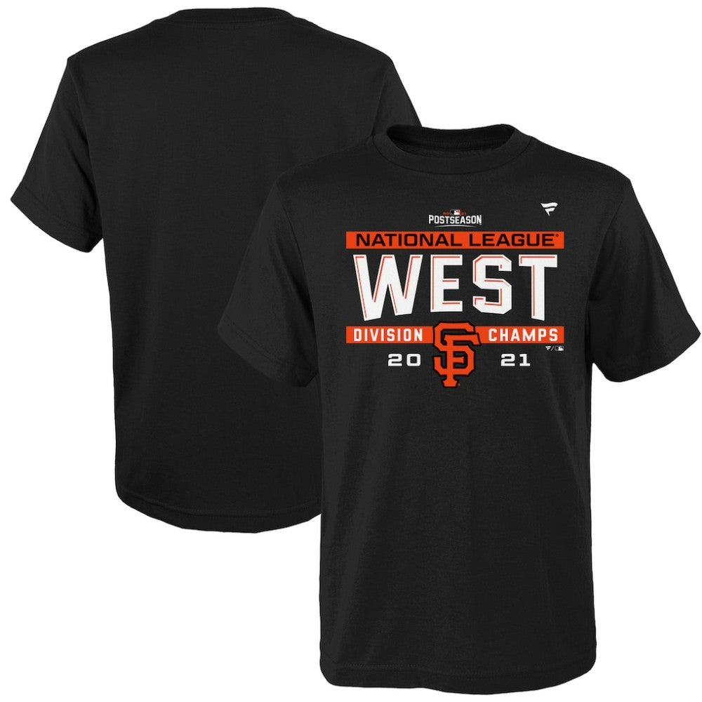 San Francisco Giants Youth 2021 NL West Division Champions Locker Room T-Shirt - MLB