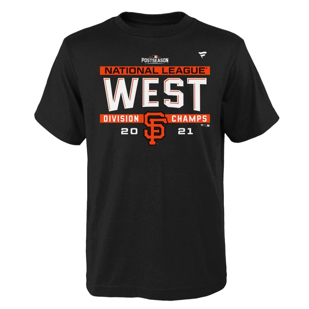 San Francisco Giants Youth 2021 NL West Division Champions Locker Room T-Shirt - MLB