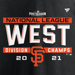 San Francisco Giants Youth 2021 NL West Division Champions Locker Room T-Shirt - MLB