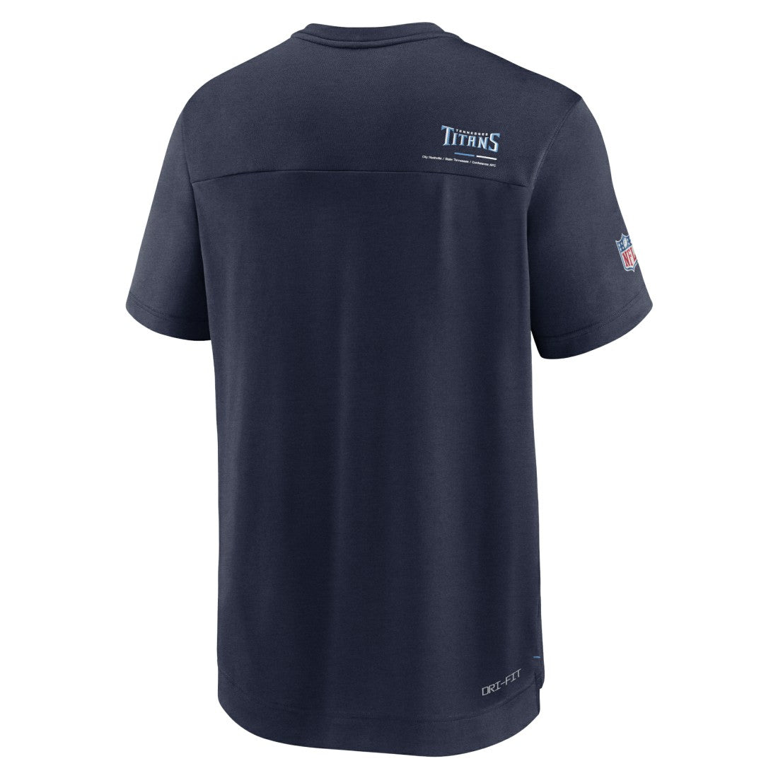 Tennessee Titans Sideline Coach Chevron Lock Up Logo V-Neck Performance T-Shirt Navy | Nike for Sale