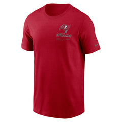 Tampa Bay Buccaneers Sideline Infograph Lockup Performance T-Shirt Red | Nike for Sale