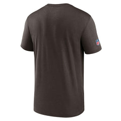 Cleveland Browns Sideline Infograph Performance T-Shirt Brown | Nike for Sale
