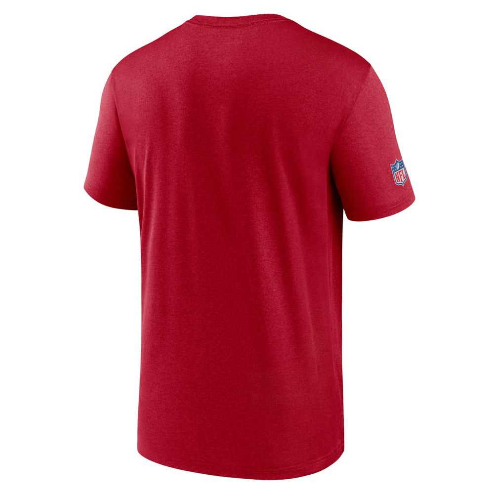 Tampa Bay Buccaneers Sideline Infograph Performance T-Shirt Red | Nike for Sale