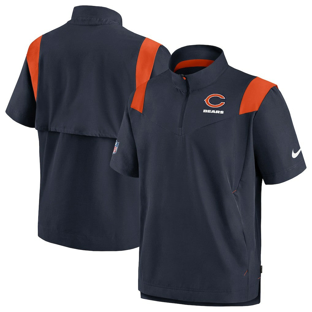 Chicago Bears Sideline Coaches Chevron Lockup Pullover Top Navy | Nike for Sale
