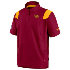 Washington Commanders Sideline Coaches Chevron Lockup Pullover Top Burgundy | Nike for Sale