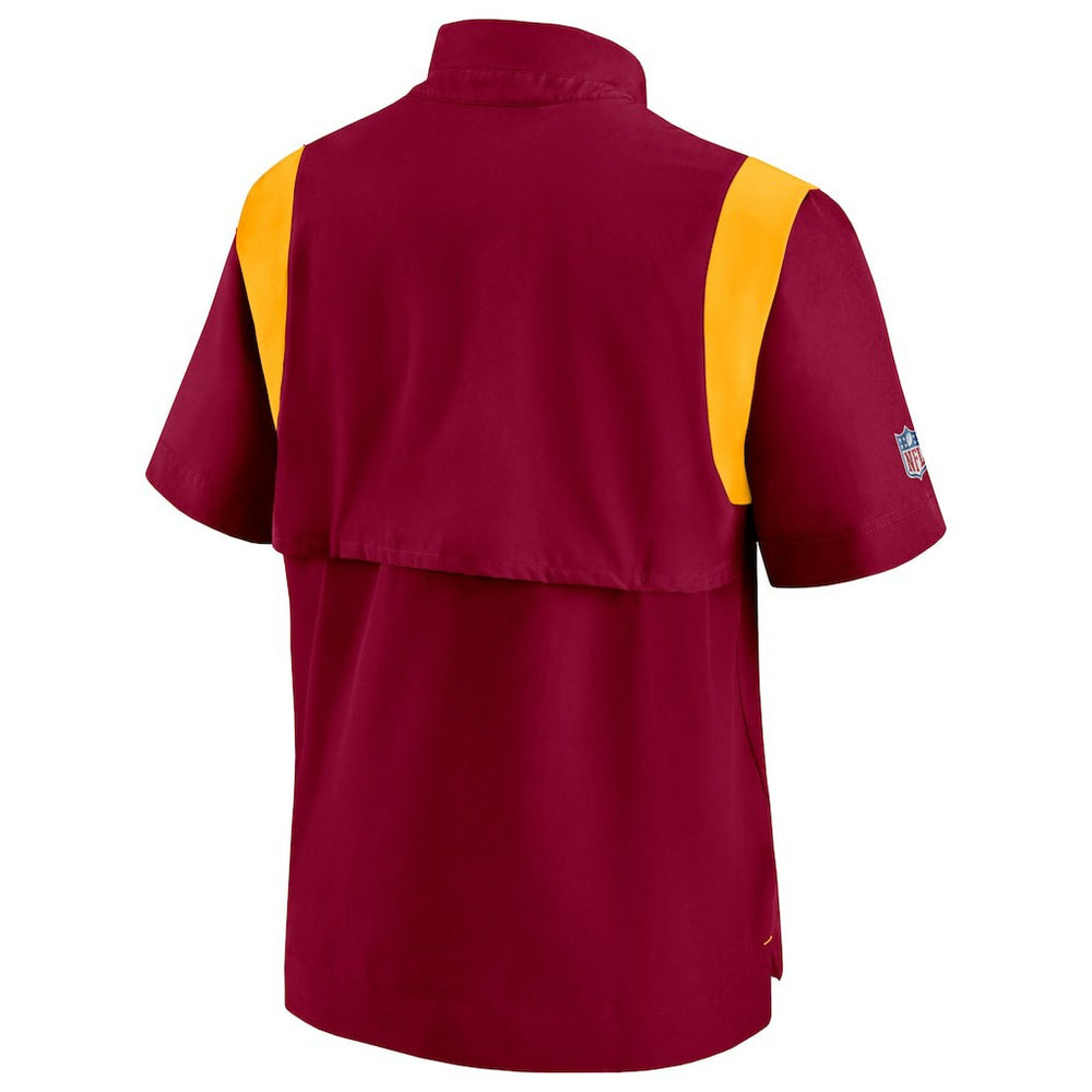 Washington Commanders Sideline Coaches Chevron Lockup Pullover Top Burgundy | Nike for Sale