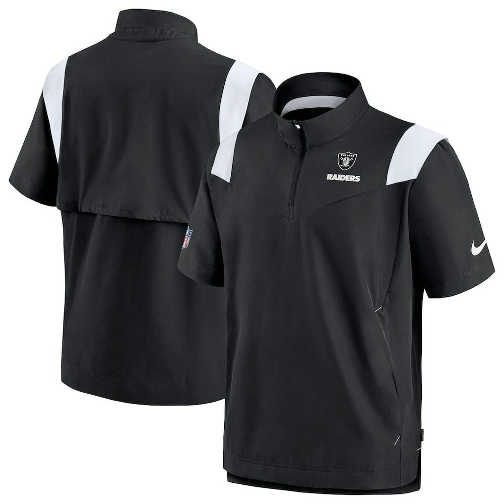 Las Vegas Raiders Sideline Coaches Chevron Lockup Pullover Top Black | Nike for Sale