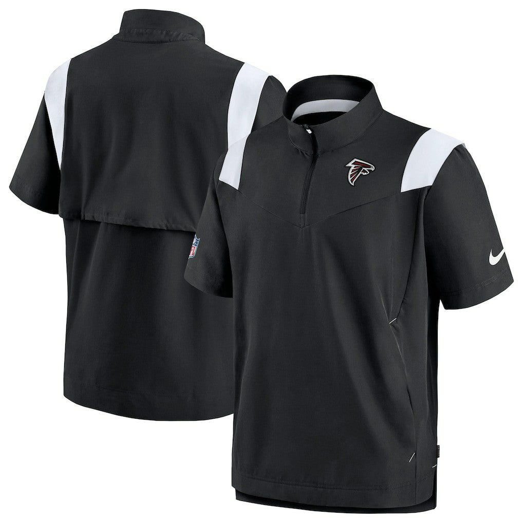 Atlanta Falcons Sideline Coaches Chevron Lockup Pullover Top Black | Nike for Sale