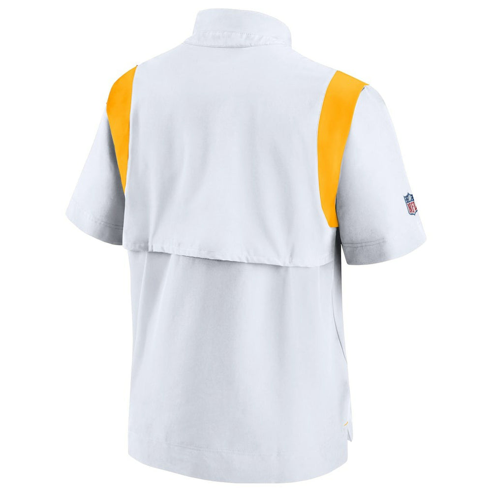 Pittsburgh Steelers Sideline Coaches Chevron Lockup Pullover Top White | Nike for Sale
