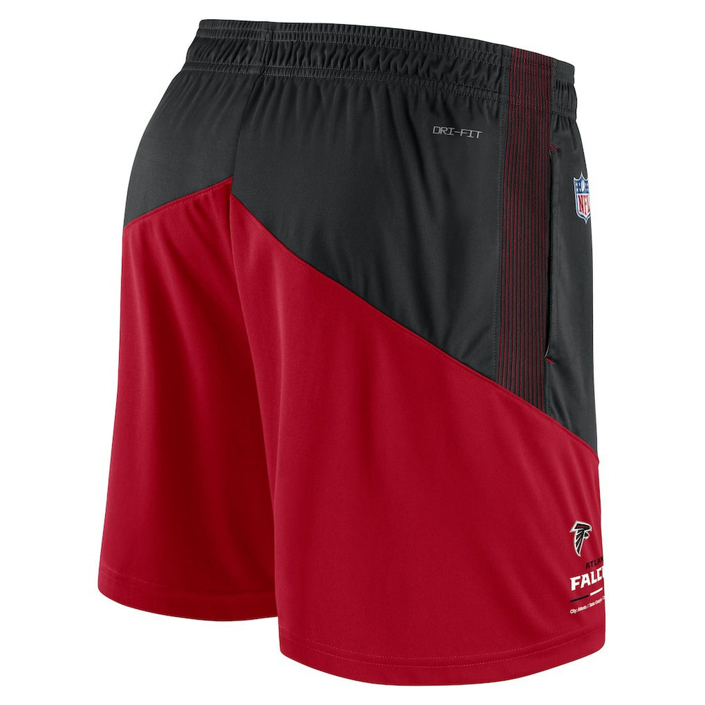 Atlanta Falcons Sideline Primary Lockup Performance Shorts Black/Red | Nike for Sale