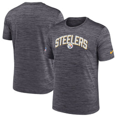 Pittsburgh Steelers Sideline Velocity Athletic Stack Performance T-Shirt Black | Nike for Sale