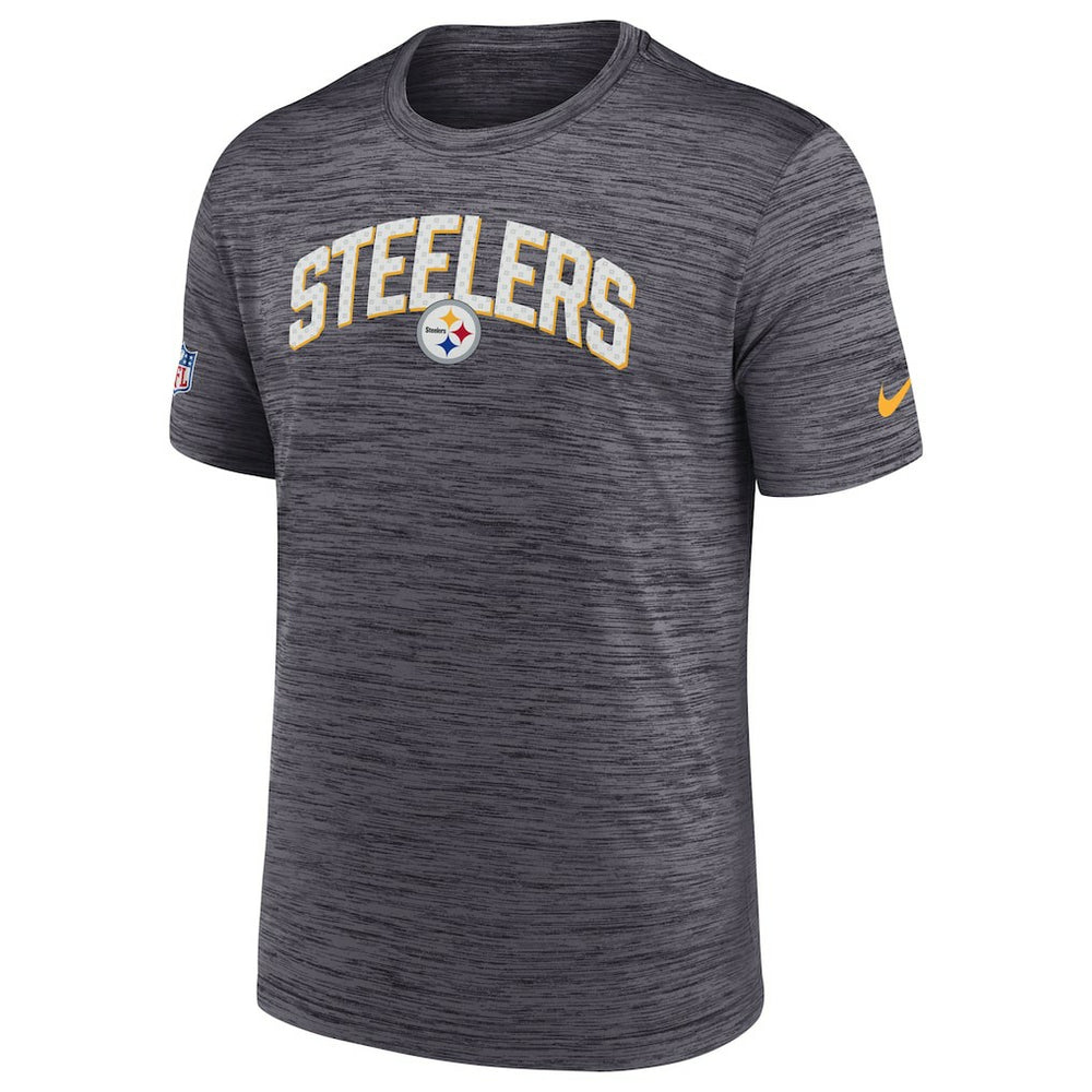 Pittsburgh Steelers Sideline Velocity Athletic Stack Performance T-Shirt Black | Nike for Sale