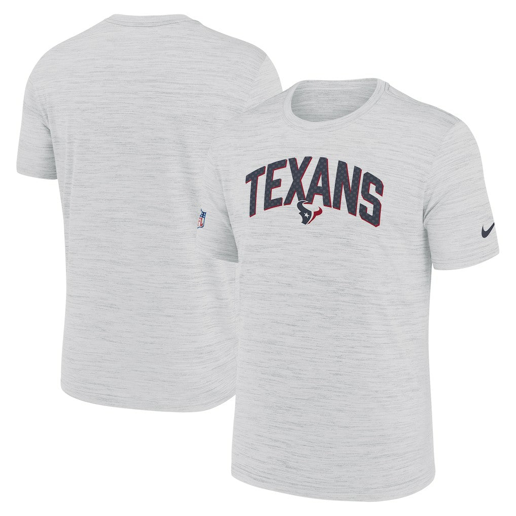 Houston Texans Sideline Velocity Athletic Stack Performance T-Shirt White | Nike for Sale