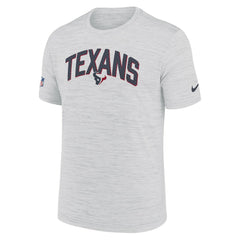Houston Texans Sideline Velocity Athletic Stack Performance T-Shirt White | Nike for Sale