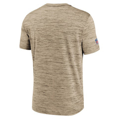 Cleveland Browns Sideline Velocity Athletic Stack Performance T-Shirt Brown | Nike for Sale