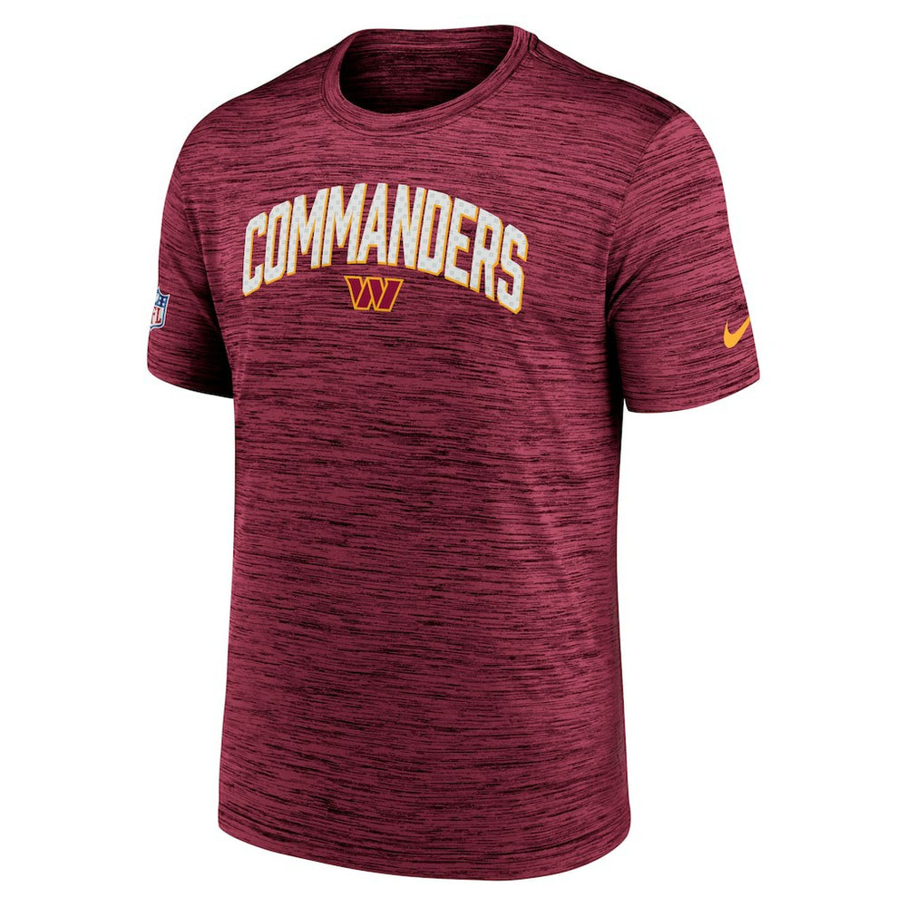 Washington Commanders Sideline Velocity Athletic Stack Performance T-Shirt Burgundy | Nike for Sale