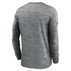 New Orleans Saints Sideline Velocity Athletic Stack Performance Long Sleeve T-Shirt Gray | Nike for Sale