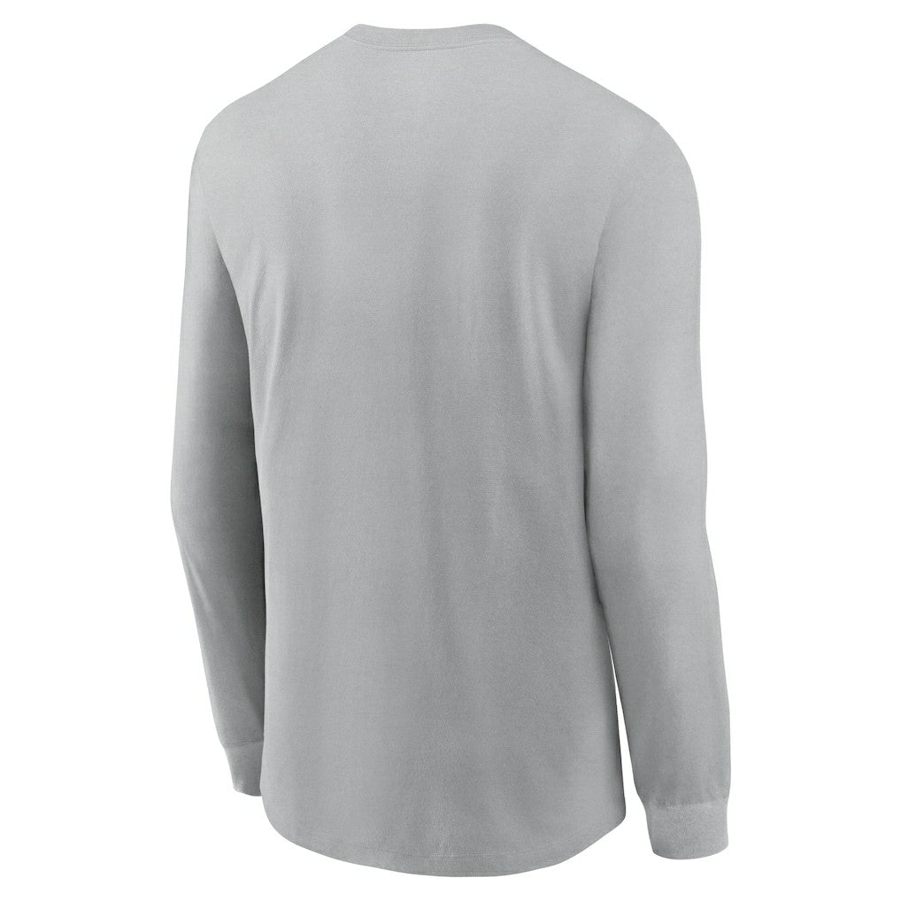 Cleveland Browns Sideline Infograph Lock Up Performance Long Sleeve T-Shirt Silver | Nike for Sale