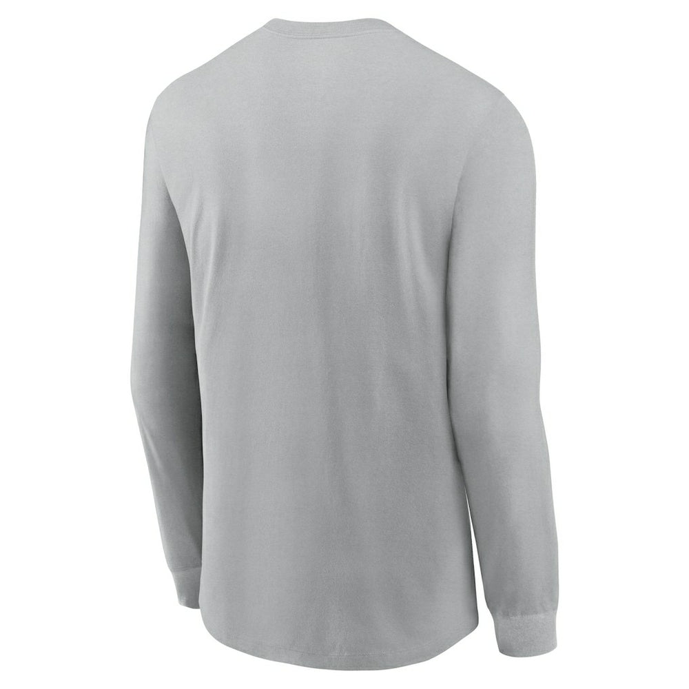 Cleveland Browns Sideline Infograph Lock Up Performance Long Sleeve T-Shirt Silver | Nike for Sale