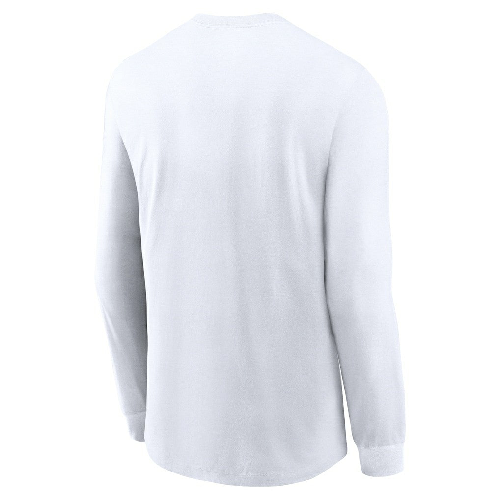 Indianapolis Colts Sideline Infograph Lock Up Performance Long Sleeve T-Shirt White | Nike for Sale