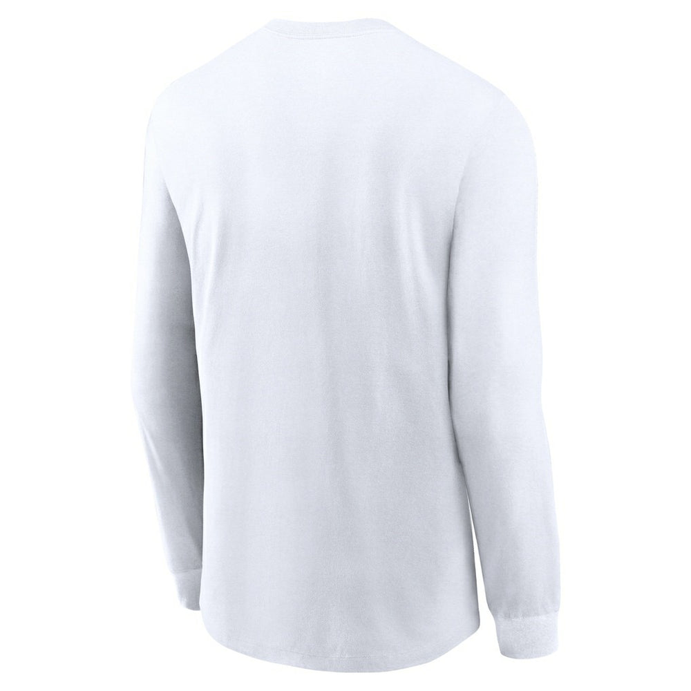 Indianapolis Colts Sideline Infograph Lock Up Performance Long Sleeve T-Shirt White | Nike for Sale