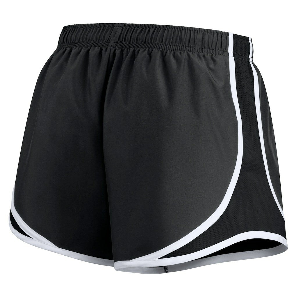 San Francisco 49ers Women's Plus Size Logo Performance Tempo Shorts Charcoal | Nike for Sale