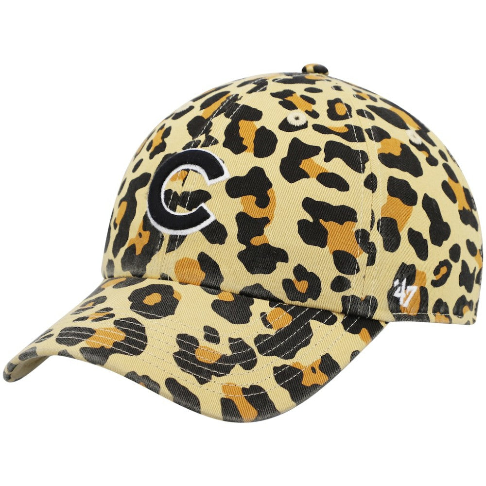 Chicago Cubs '47 Women's Bagheera Cheetah Clean up Adjustable Hat - MLB