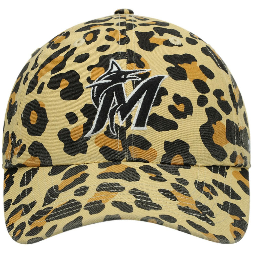 Miami Marlins '47 Women's Bagheera Cheetah Clean up Adjustable Hat - MLB