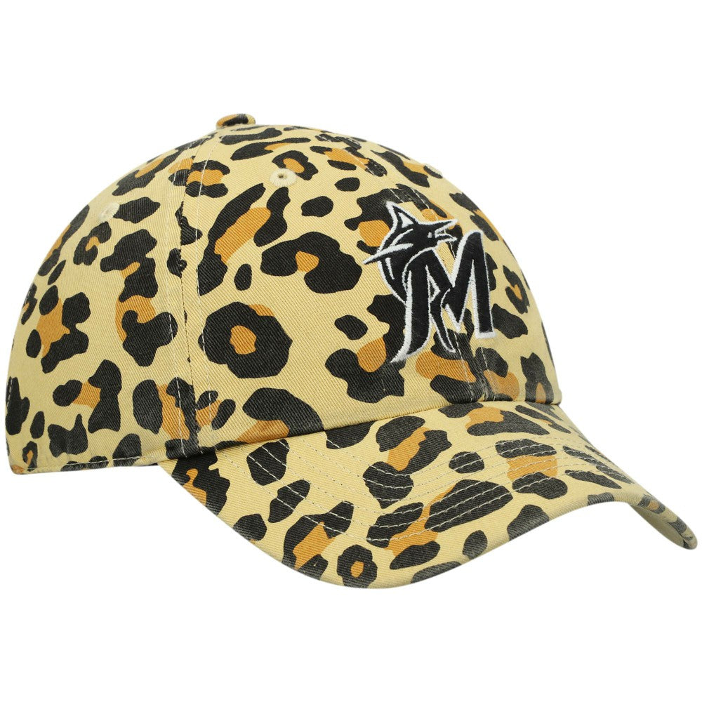 Miami Marlins '47 Women's Bagheera Cheetah Clean up Adjustable Hat - MLB