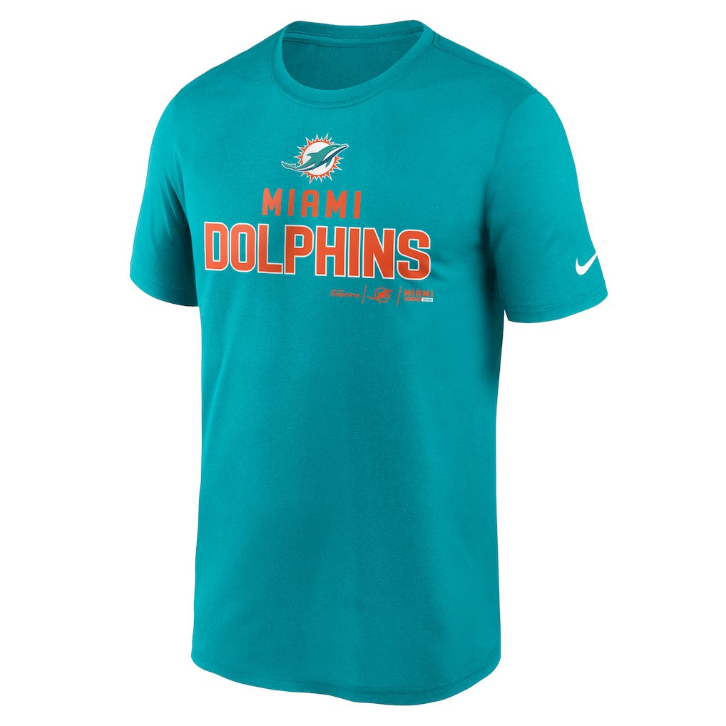 Miami Dolphins Legend Community Performance T-Shirt Aqua | Nike for Sale