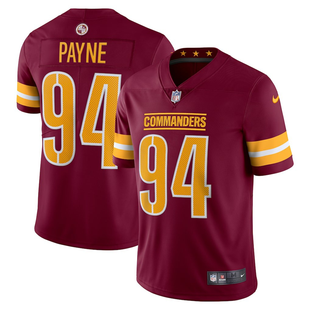 Da'Ron Payne Washington Commanders Vapor Limited Jersey Burgundy | Nike for Sale