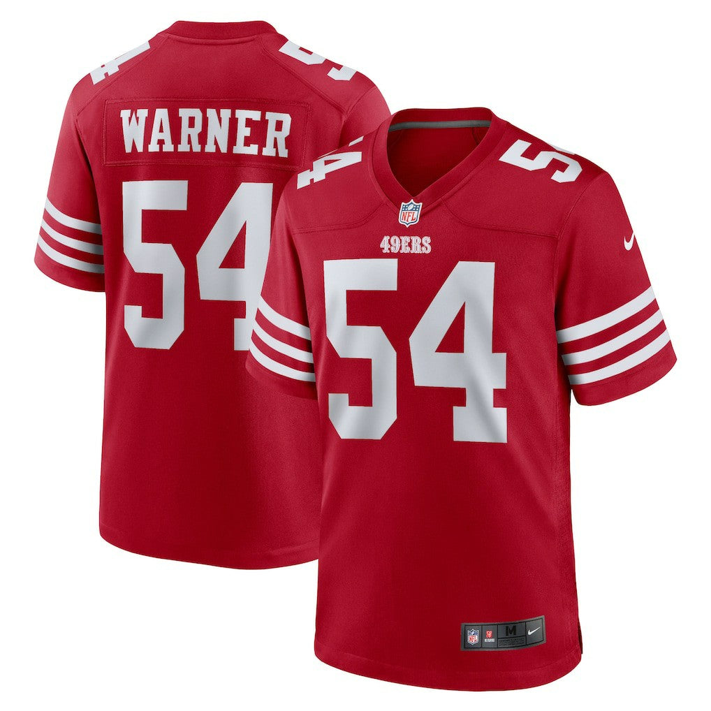 Fred Warner San Francisco 49ers Team Game Player Jersey Scarlet | Nike for Sale