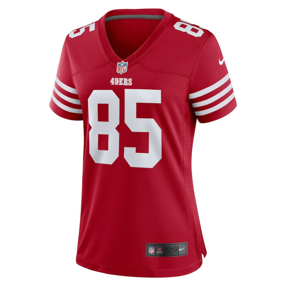 George Kittle San Francisco 49ers Women's Team Game Player Jersey Scarlet | Nike for Sale