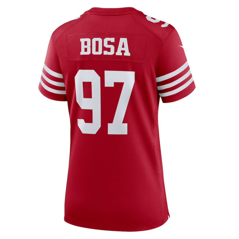 Nick Bosa San Francisco 49ers Women's Team Game Player Jersey Scarlet | Nike for Sale
