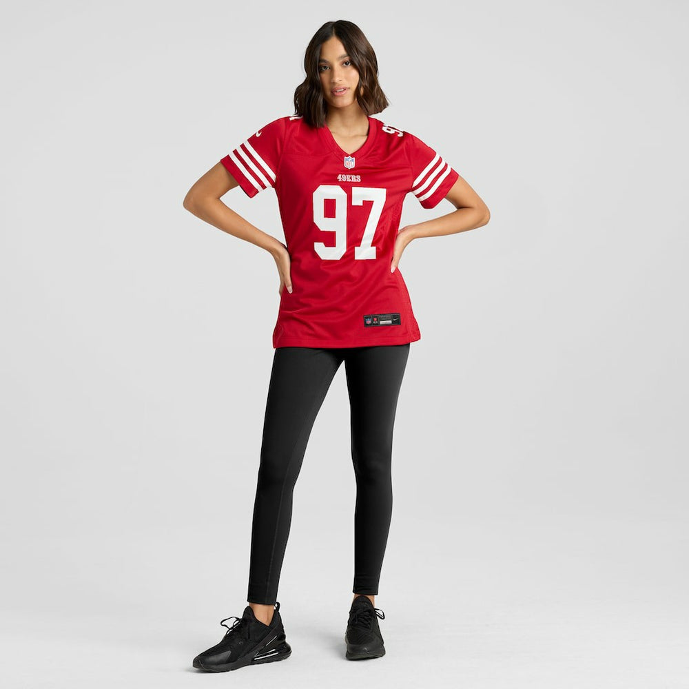 Nick Bosa San Francisco 49ers Women's Team Game Player Jersey Scarlet | Nike for Sale