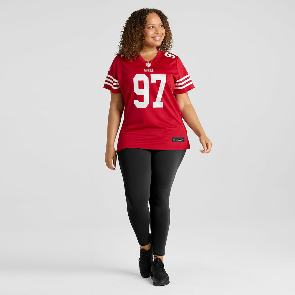 Nick Bosa San Francisco 49ers Women's Team Game Player Jersey Scarlet | Nike for Sale