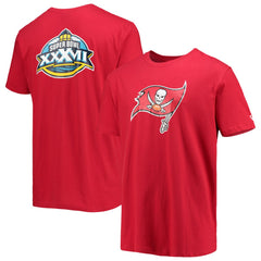 Tampa Bay Buccaneers New Era Patch Up Collection Super Bowl XXXVII T-Shirt Red | NFL