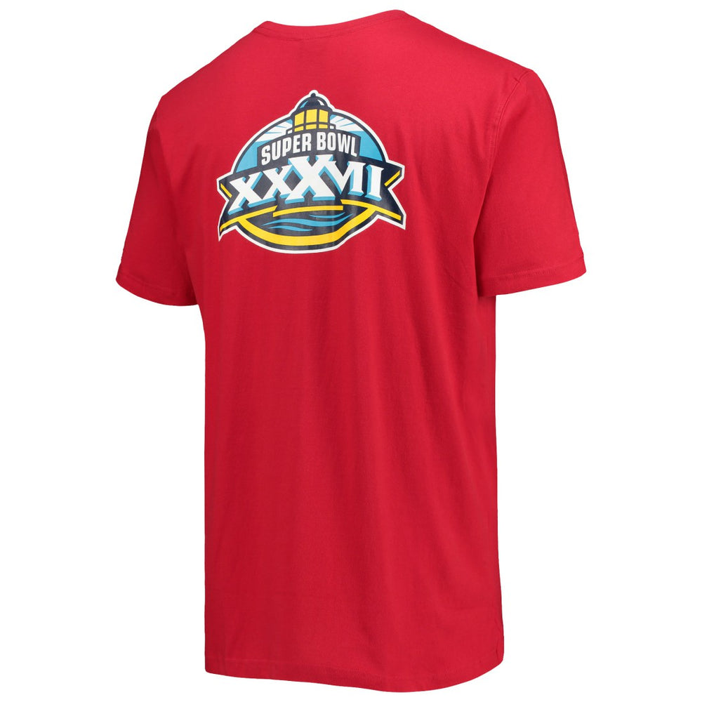 Tampa Bay Buccaneers New Era Patch Up Collection Super Bowl XXXVII T-Shirt Red | NFL