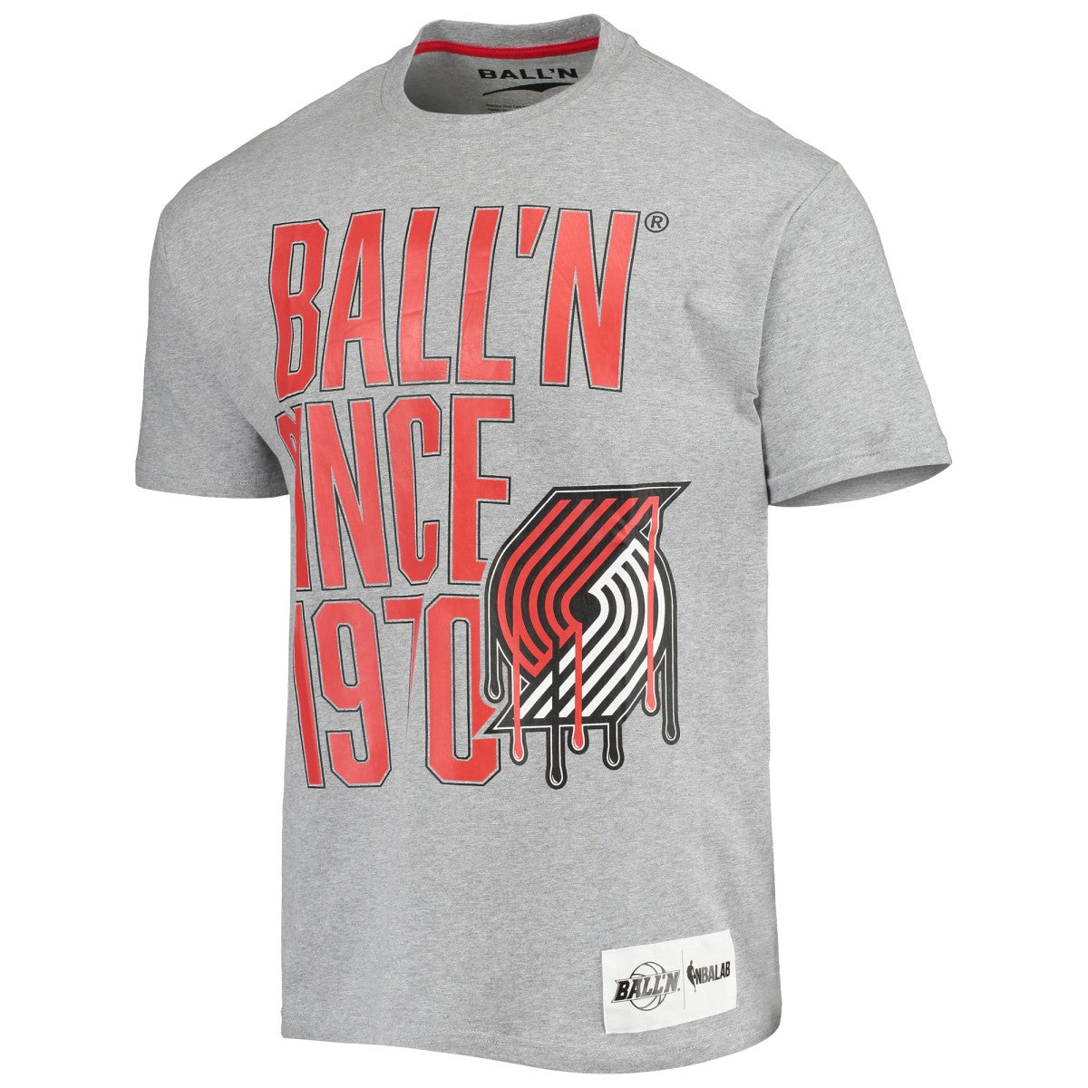 Portland Trail Blazers BALL'N Since 1970 T-Shirt Heathered Gray - NBA