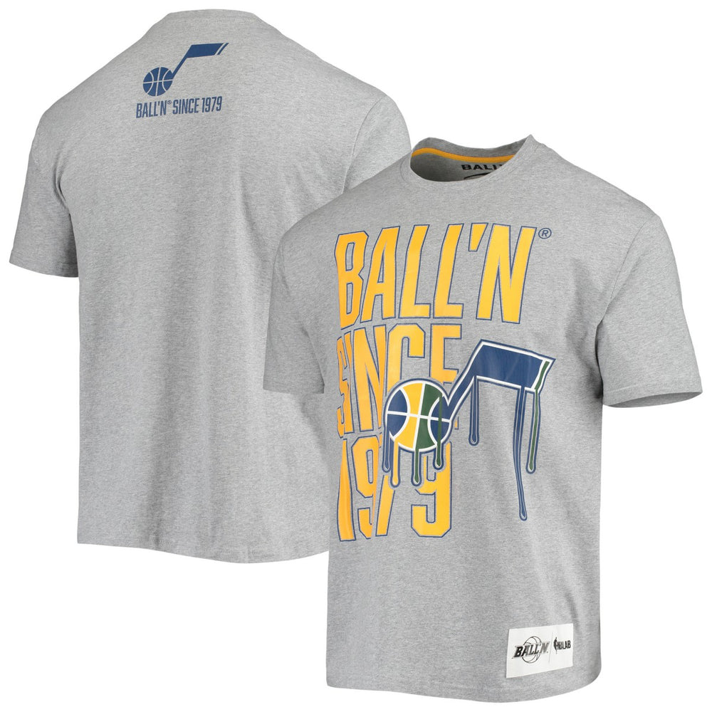 Utah Jazz BALL'N Since 1979 T-Shirt Heathered Gray - NBA