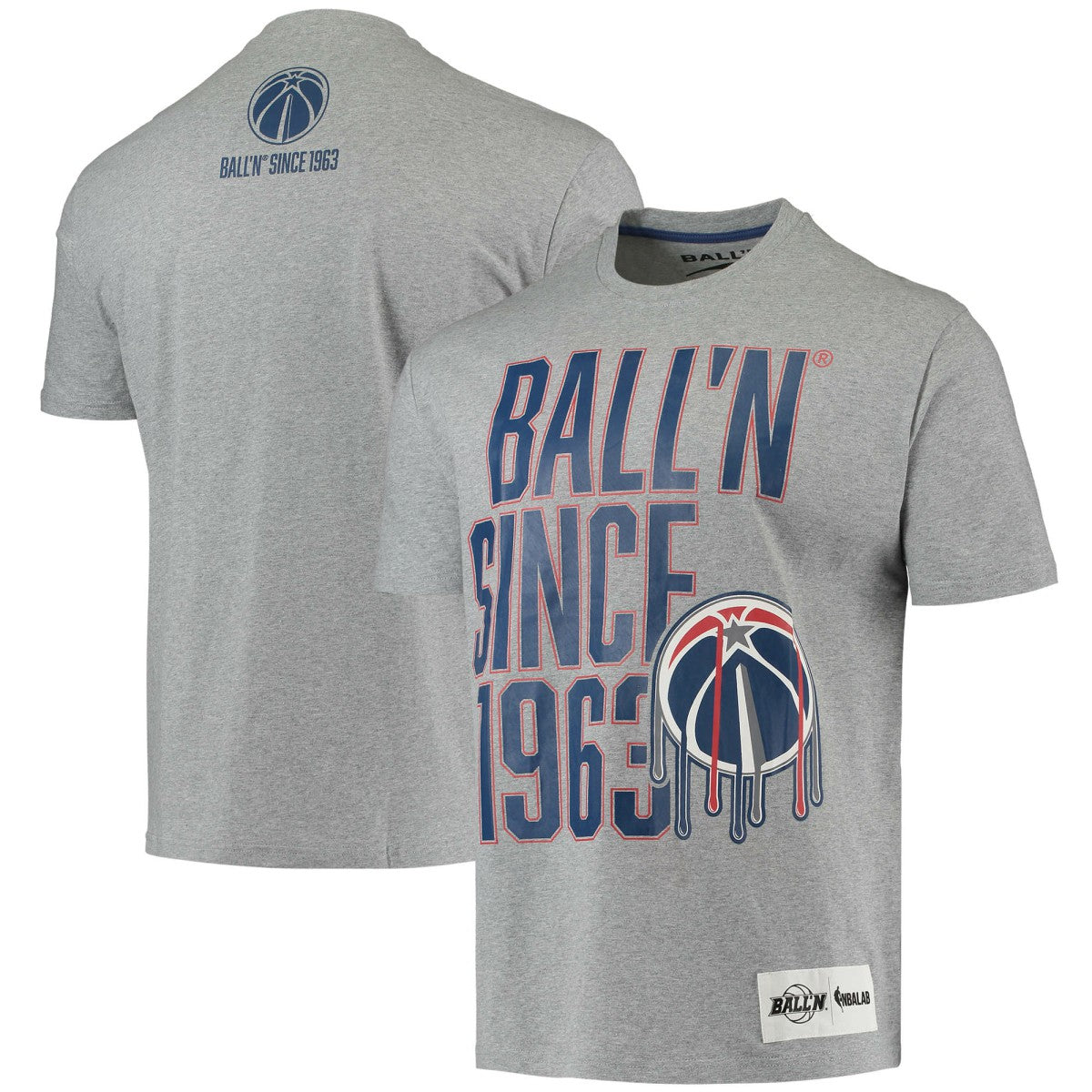 Washington Wizards BALL'N Since 1963 T-Shirt Heathered Gray - NBA