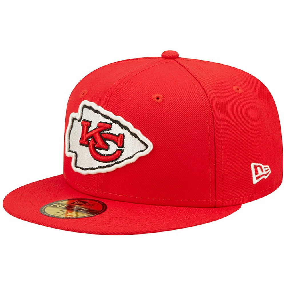 Kansas City Chiefs New Era Super Bowl IV Pop Sweat 59FIFTY Fitted Hat Red | NFL