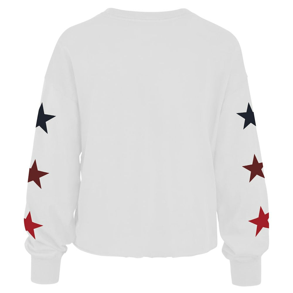 Brooklyn Nets '47 Women's 2021/22 City Edition Call Up Parkway Long Sleeve T-Shirt White - NBA