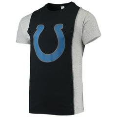 Indianapolis Colts Refried Apparel Sustainable Split T-Shirt Black/Heathered Gray | NFL