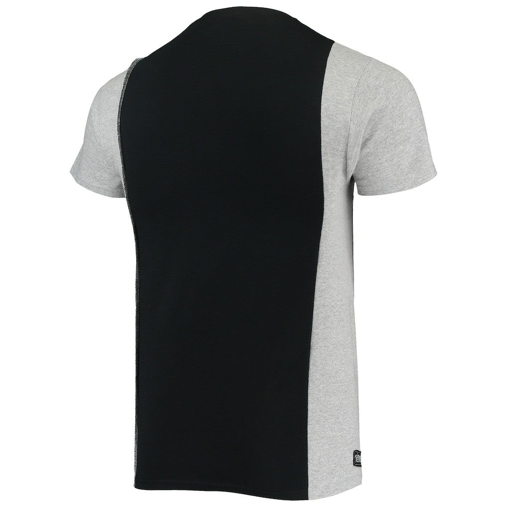 Pittsburgh Steelers Refried Apparel Sustainable Split T-Shirt Black/Heathered Gray | NFL
