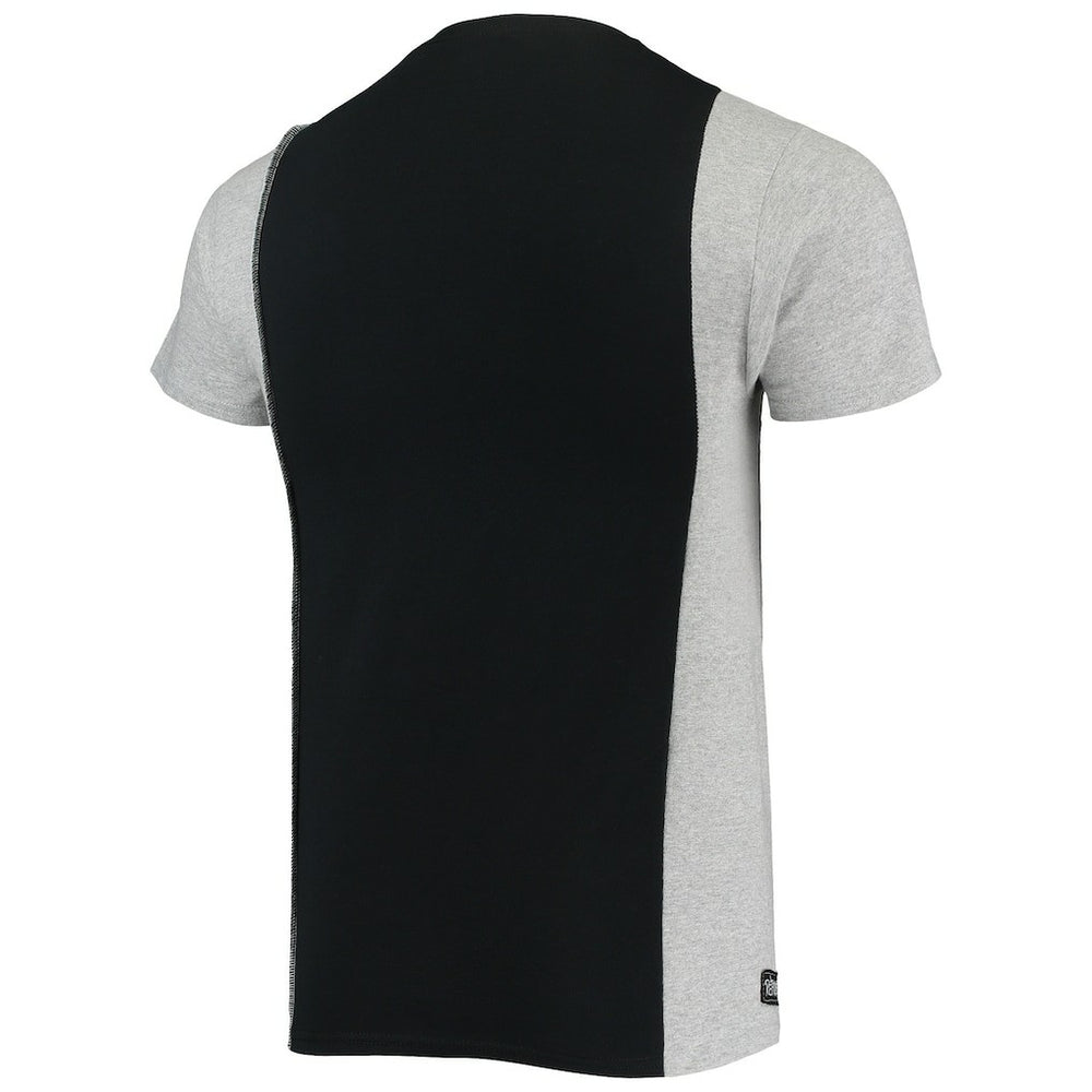 Pittsburgh Steelers Refried Apparel Sustainable Split T-Shirt Black/Heathered Gray | NFL