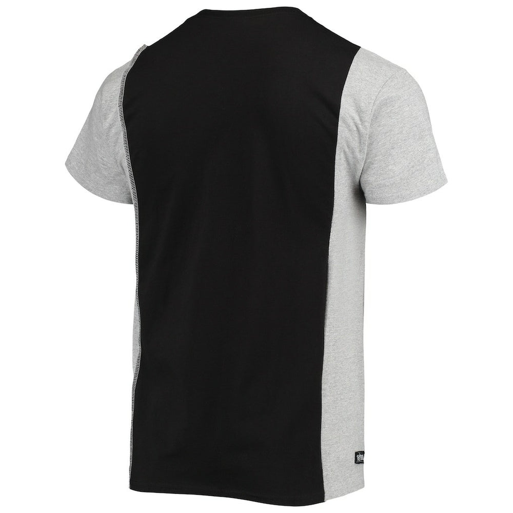 San Francisco 49ers Refried Apparel Sustainable Split T-Shirt Black/Heathered Gray | NFL