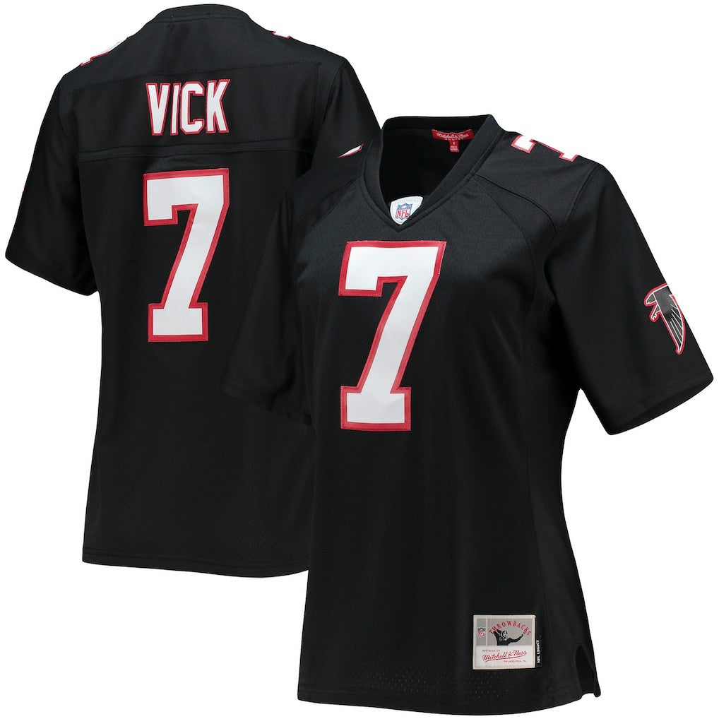 Michael Vick Atlanta Falcons Women's Legacy Replica Player Jersey Black | Mitchell & Ness