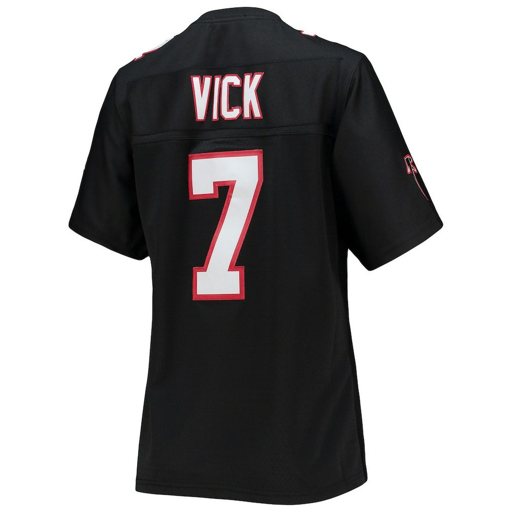 Michael Vick Atlanta Falcons Women's Legacy Replica Player Jersey Black | Mitchell & Ness